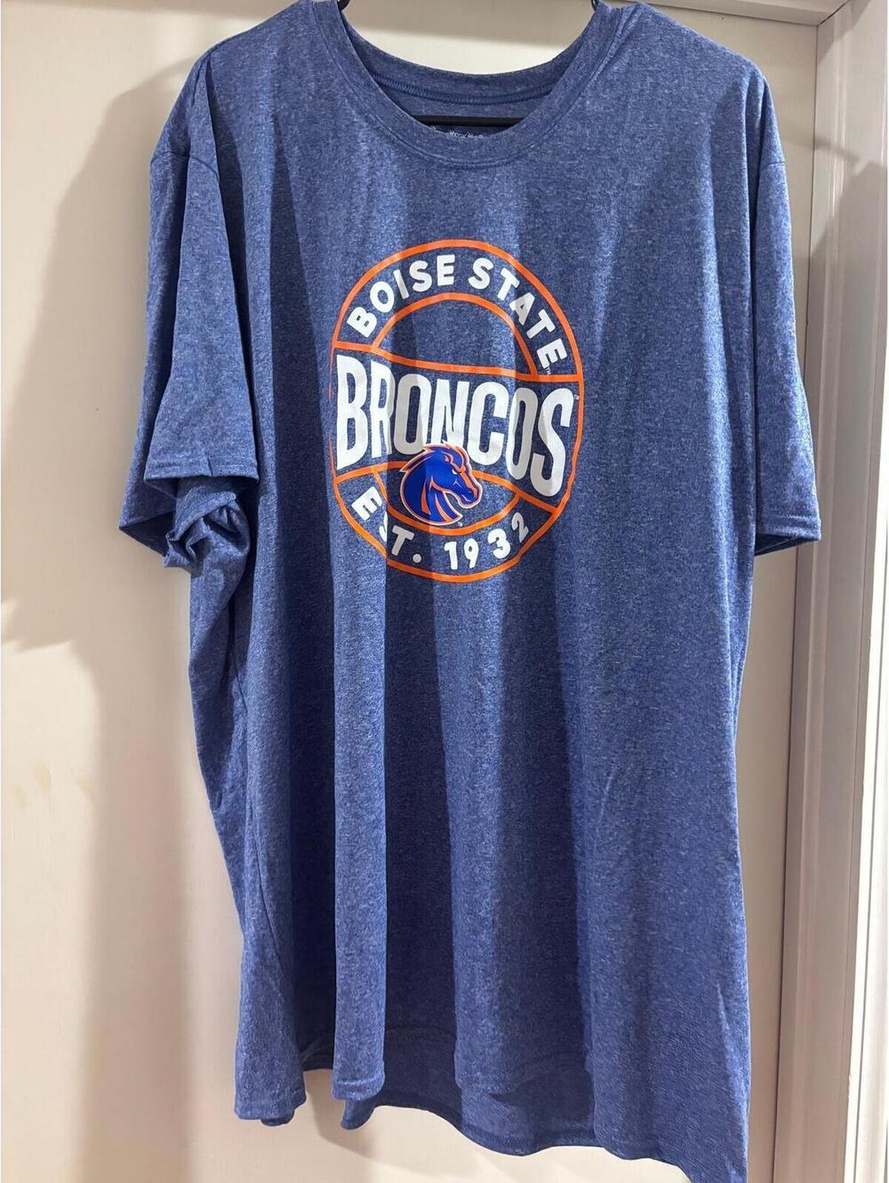 Boise State Broncos Graphic T Shirt Blue NCAA College Tee 3XL NWOT